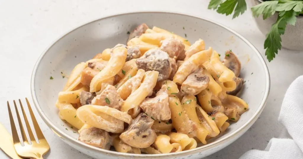 chicken mushroom pasta