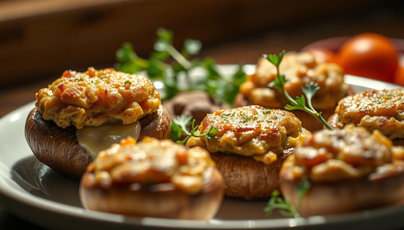 Gourmet stuffed mushroom