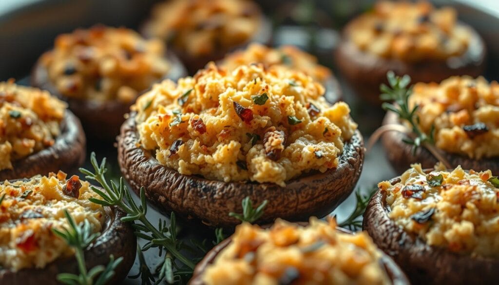 Gourmet stuffed mushroom