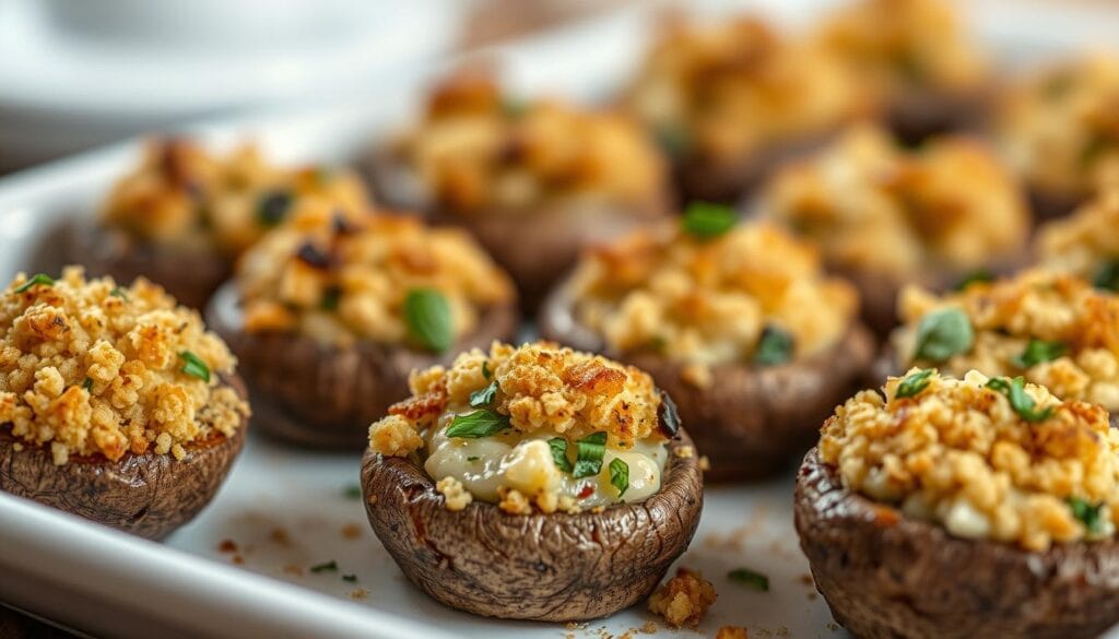 Gourmet stuffed mushroom