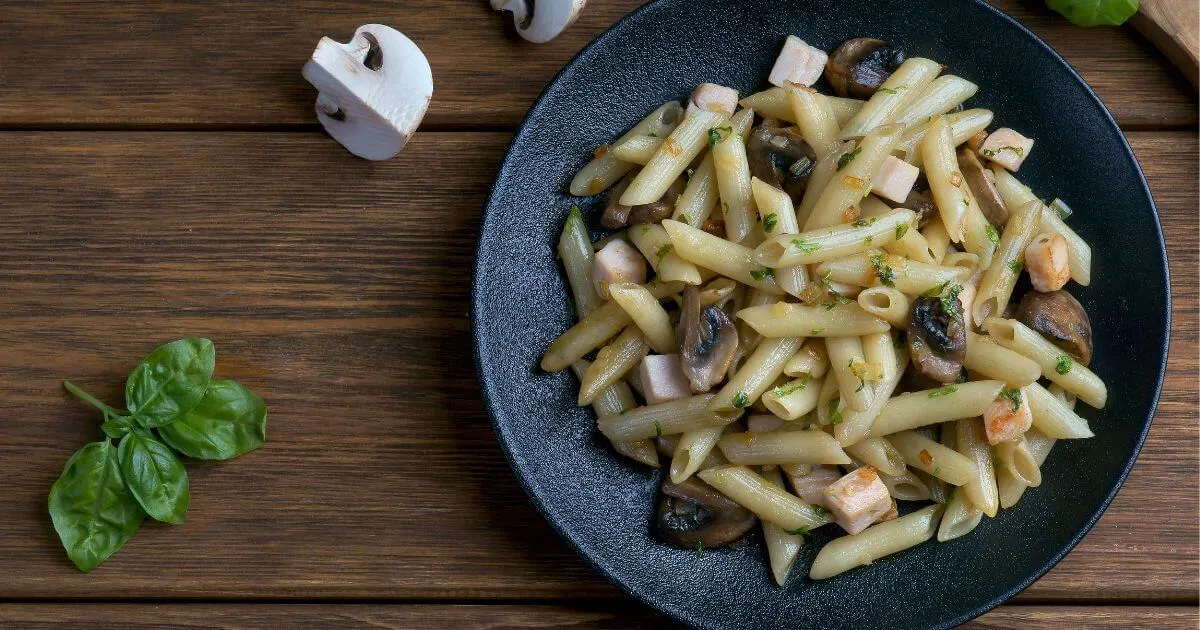 mushroom and spinach pasta