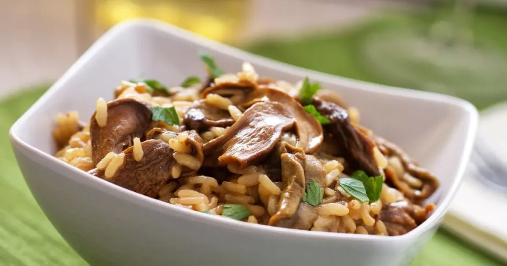 mushroom rice recipe
