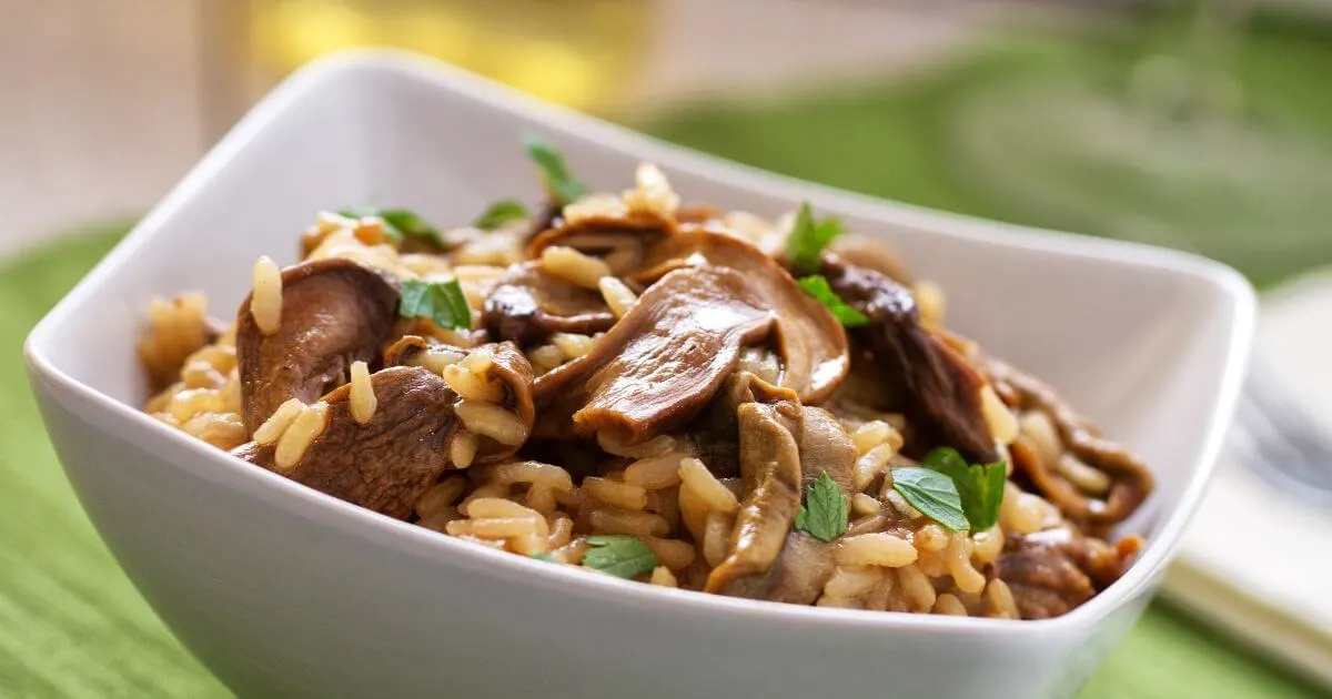 mushroom rice recipe