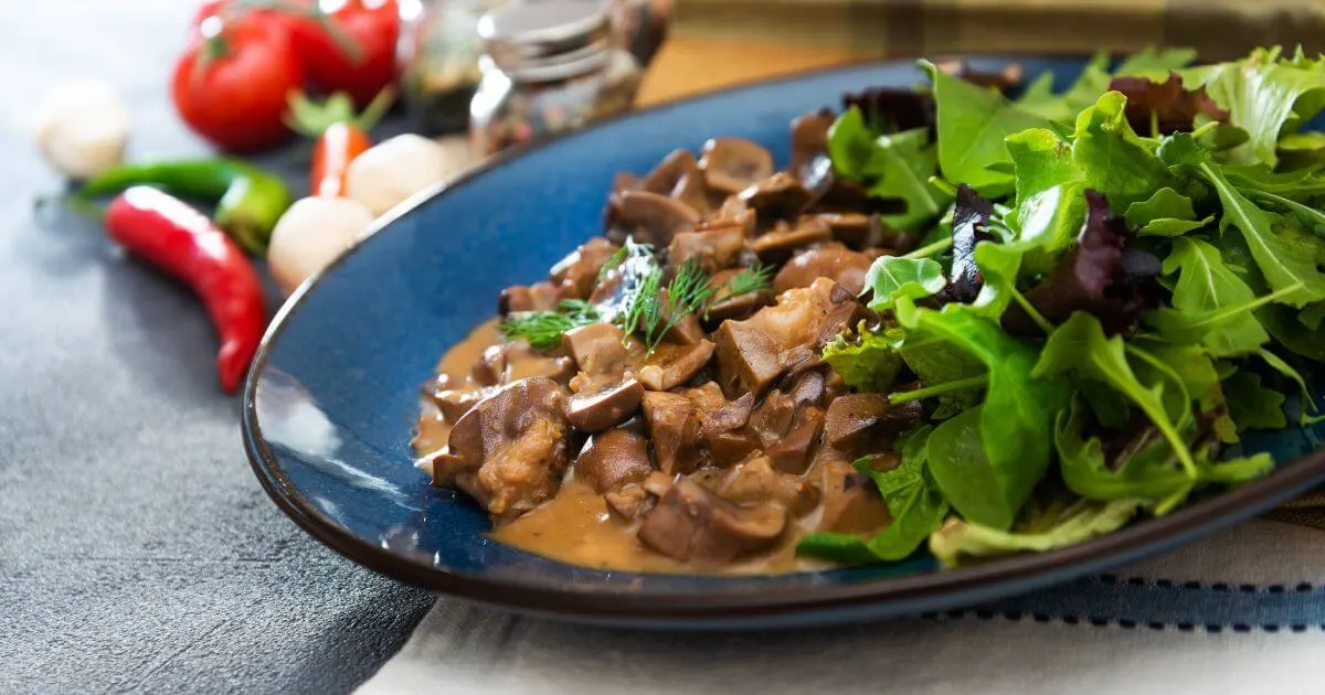 spinach with mushrooms recipe