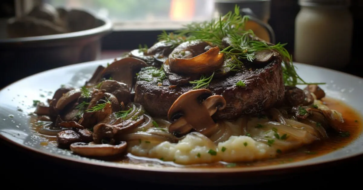 Beef Steak with Mushroom